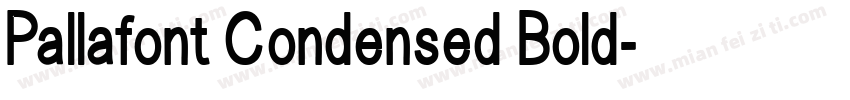 Pallafont Condensed Bold字体转换